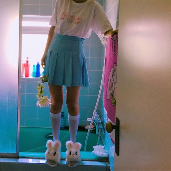 NWOT Rare Lazy Oaf Bunny Slippers Esther Loves You - Picture 4 of 8